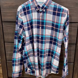 Plaid express button down